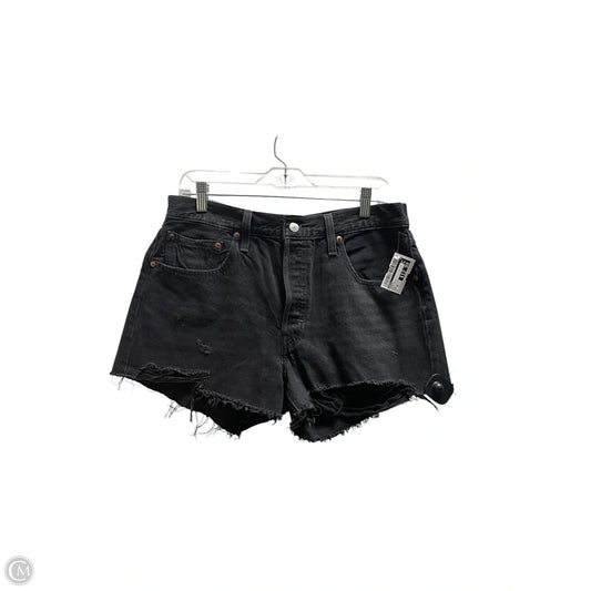 Shorts By Levis In Black Denim, Size: 12