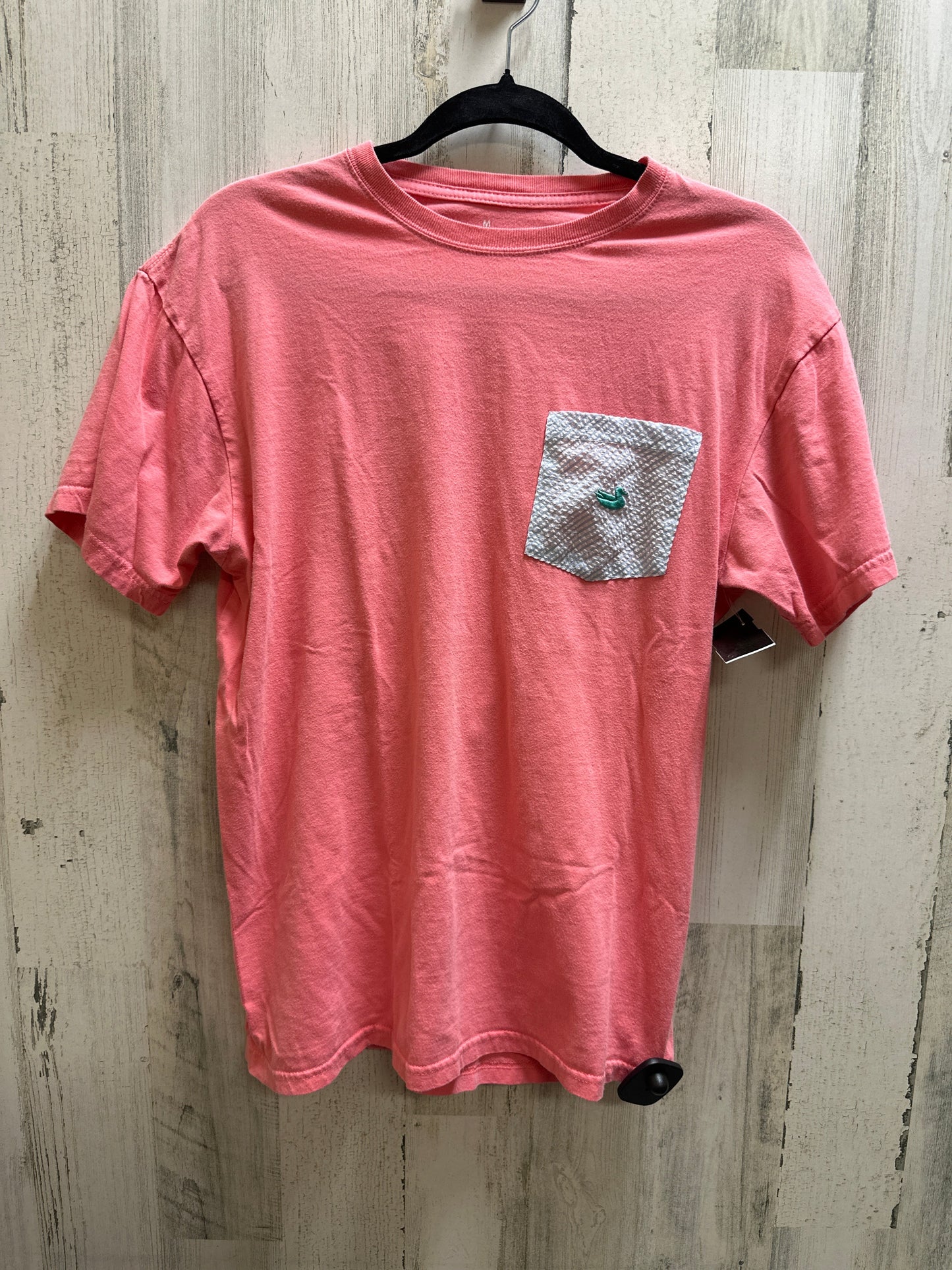 Pink Top Short Sleeve Clothes Mentor, Size M