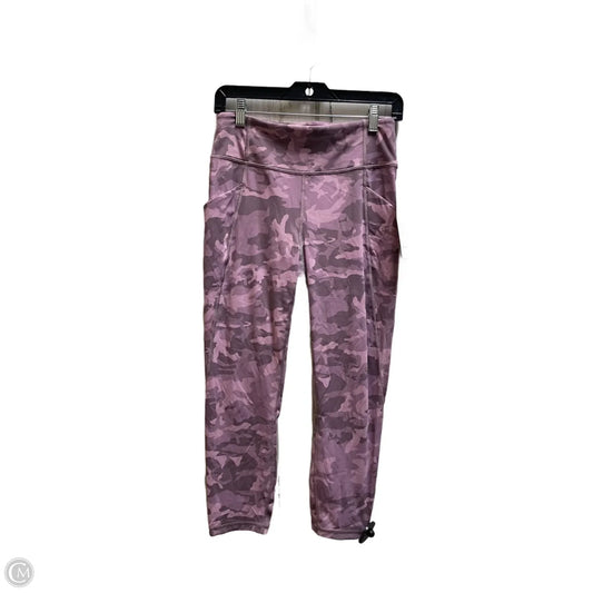 Athletic Leggings By Lululemon In Camouflage Print, Size: 8