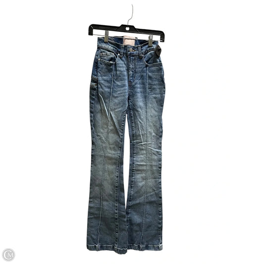 Jeans Flared By Clothes Mentor In Blue Denim, Size: 0