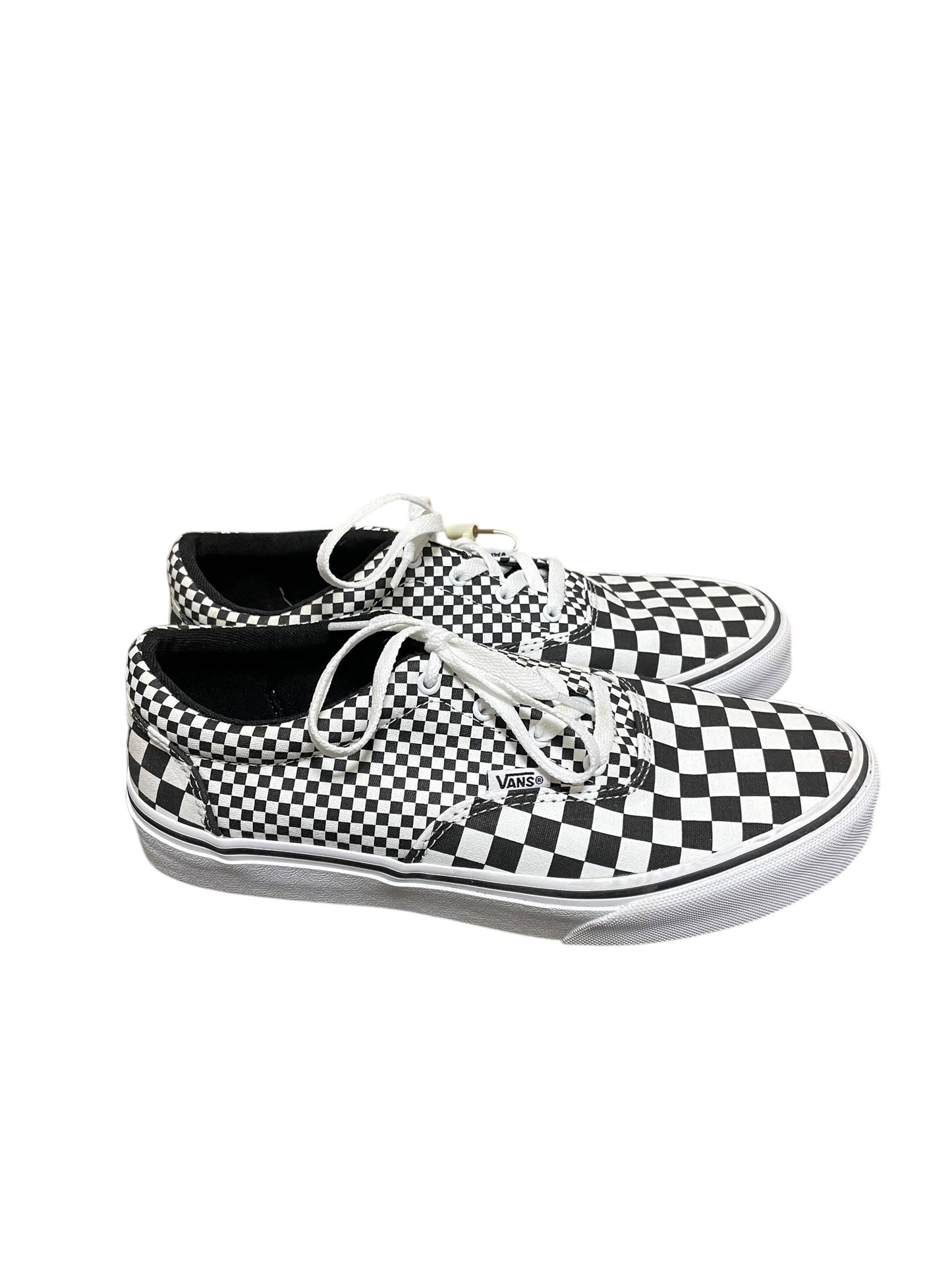 Shoes Sneakers By Vans In Black & White, Size: 8.5