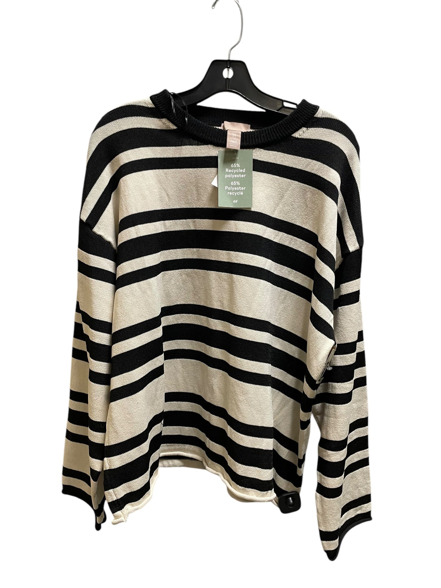 Sweater By H&m In Striped Pattern, Size: M