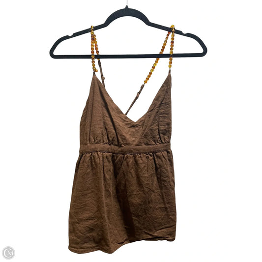 Top Sleeveless By Rachel Zoe In Brown, Size: M