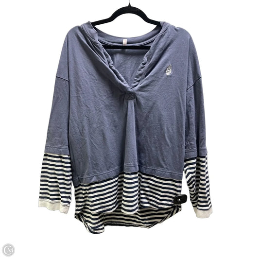 Top Long Sleeve By Free People In Blue, Size: L