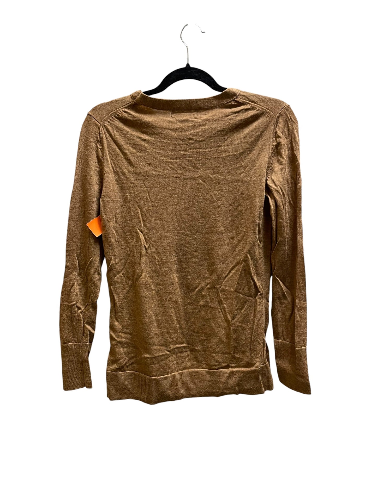 Top Long Sleeve By Banana Republic In Brown, Size: S