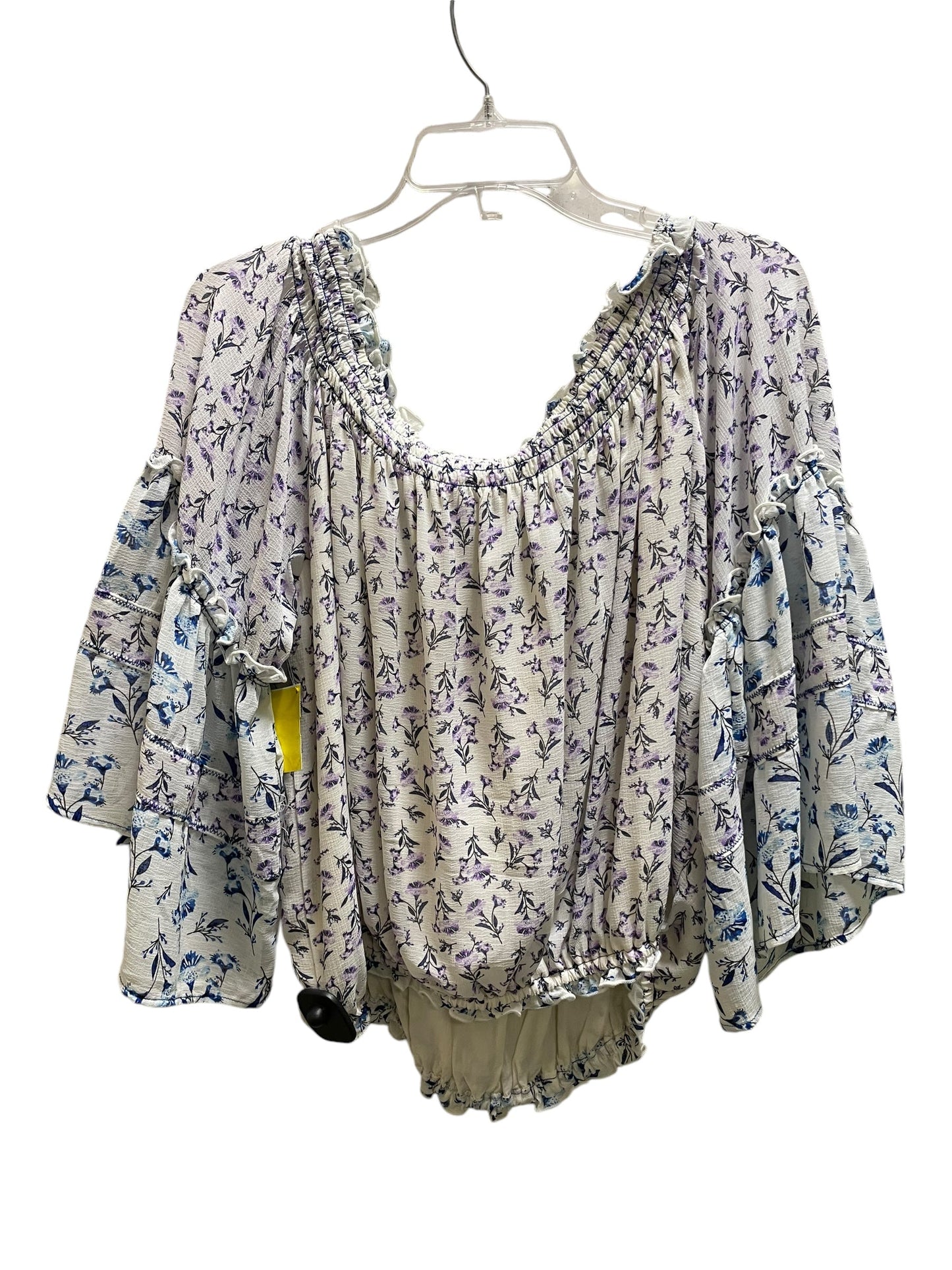 Top Long Sleeve By Free People In Floral Print, Size: M