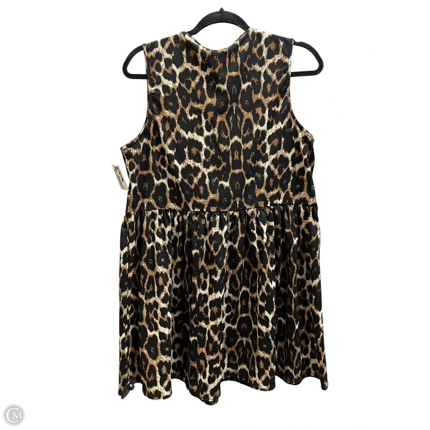 Dress Casual Short By Asos In Animal Print, Size: M