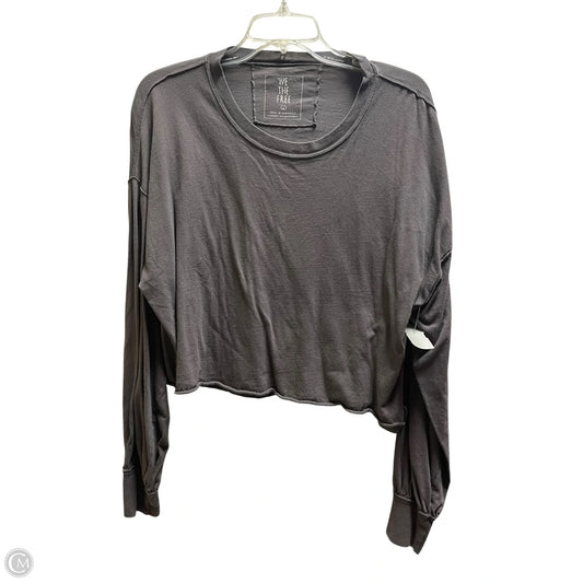 Top Long Sleeve By We The Free In Grey, Size: S