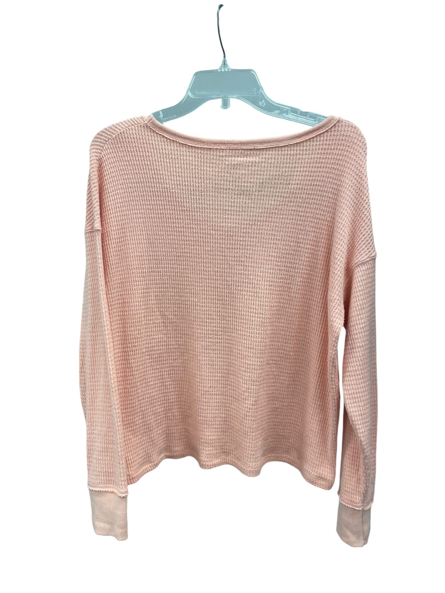 Top Long Sleeve By American Eagle In Orange, Size: S