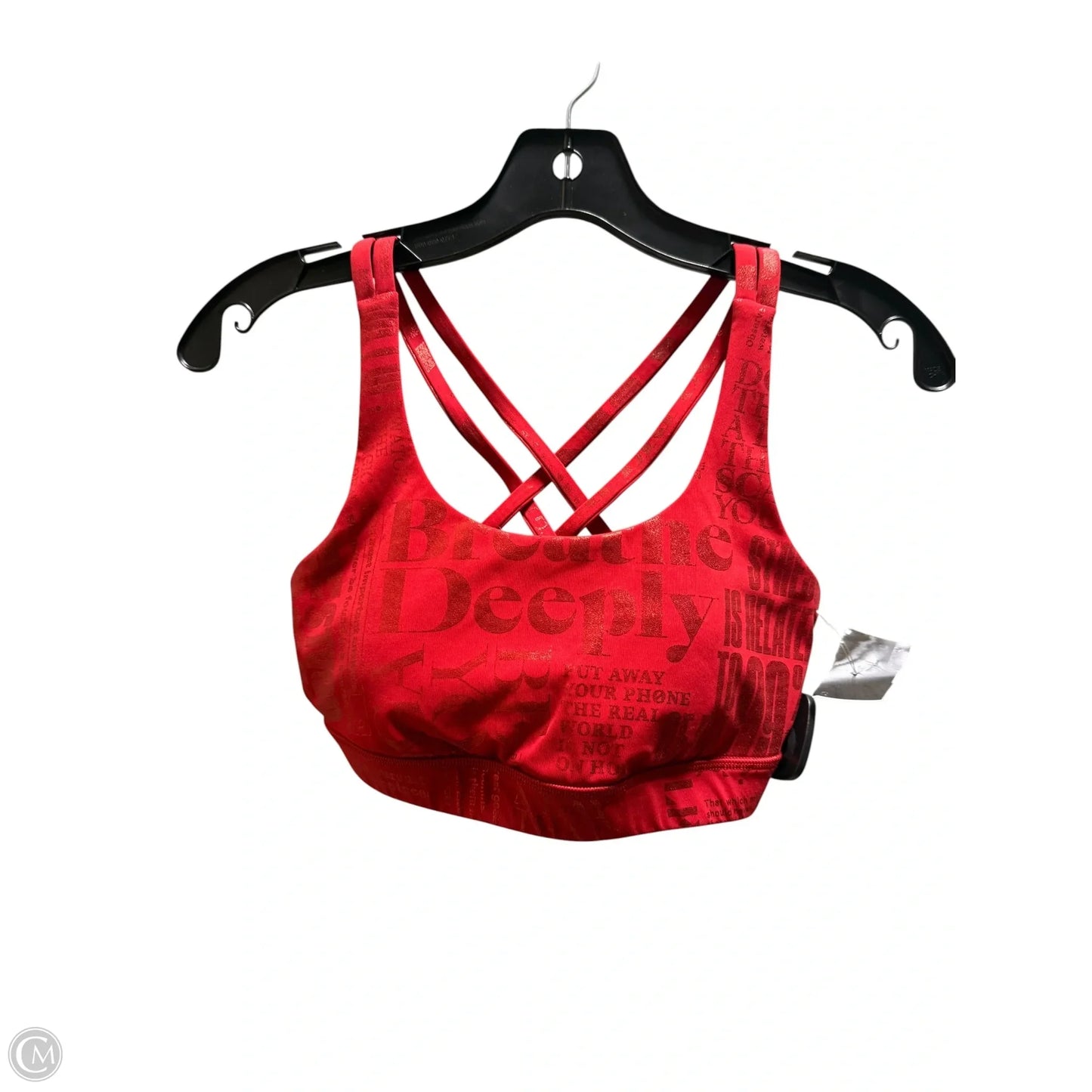Athletic Bra By Lululemon In Red, Size: 4