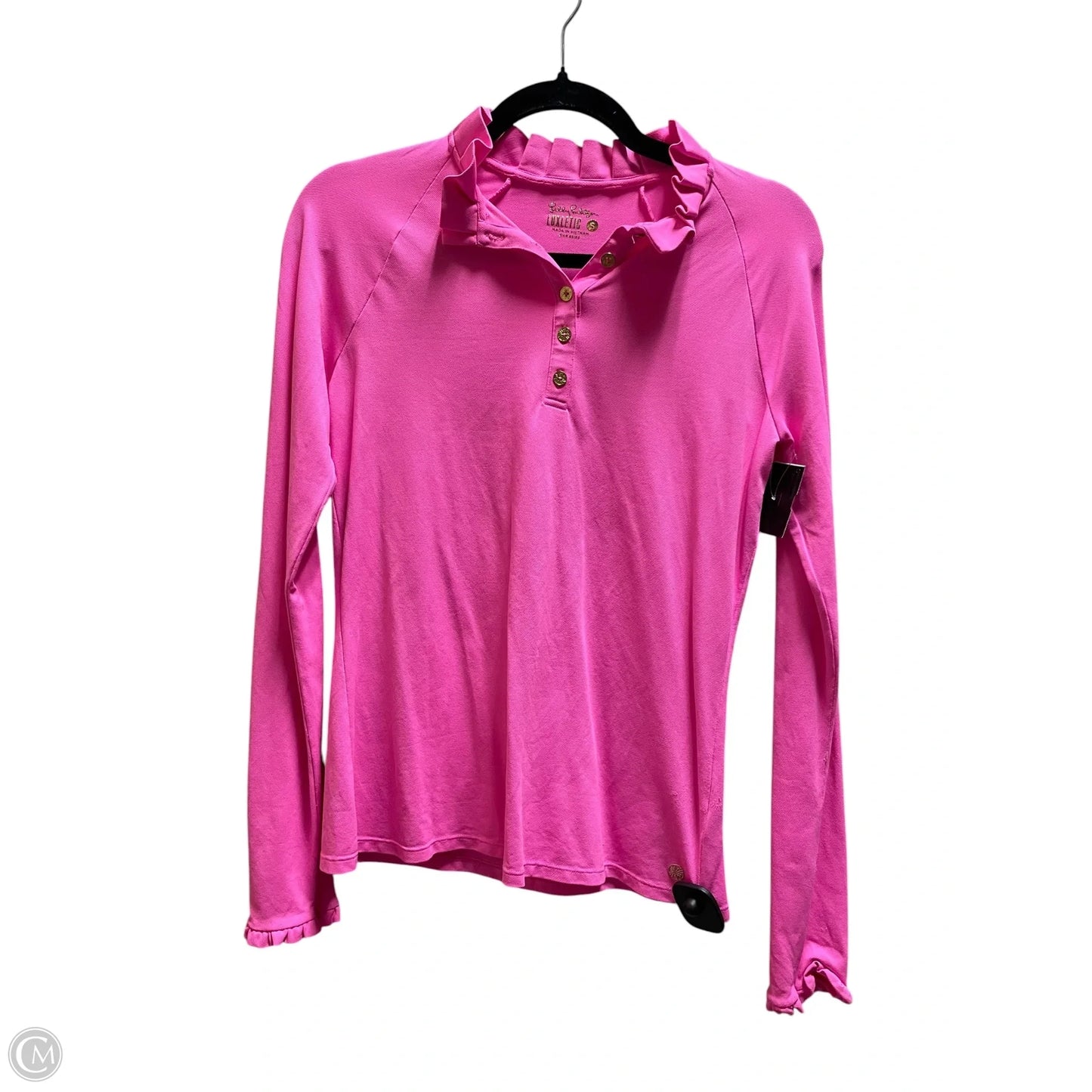 Top Long Sleeve Designer By Lilly Pulitzer In Pink, Size: S