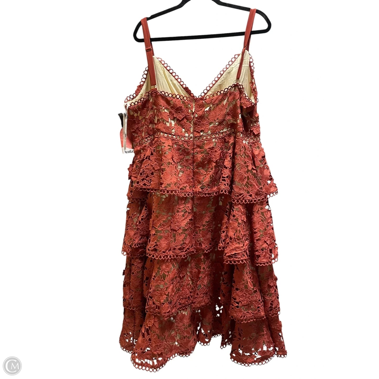 Dress Casual Short By Arula In Orange, Size: 1x