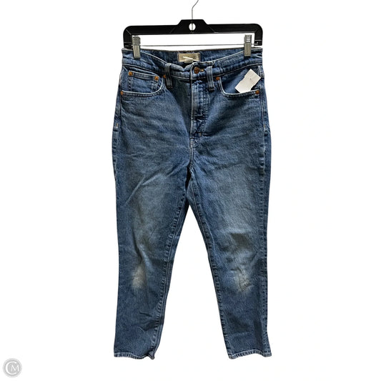 Jeans Straight By Madewell In Blue Denim, Size: 6