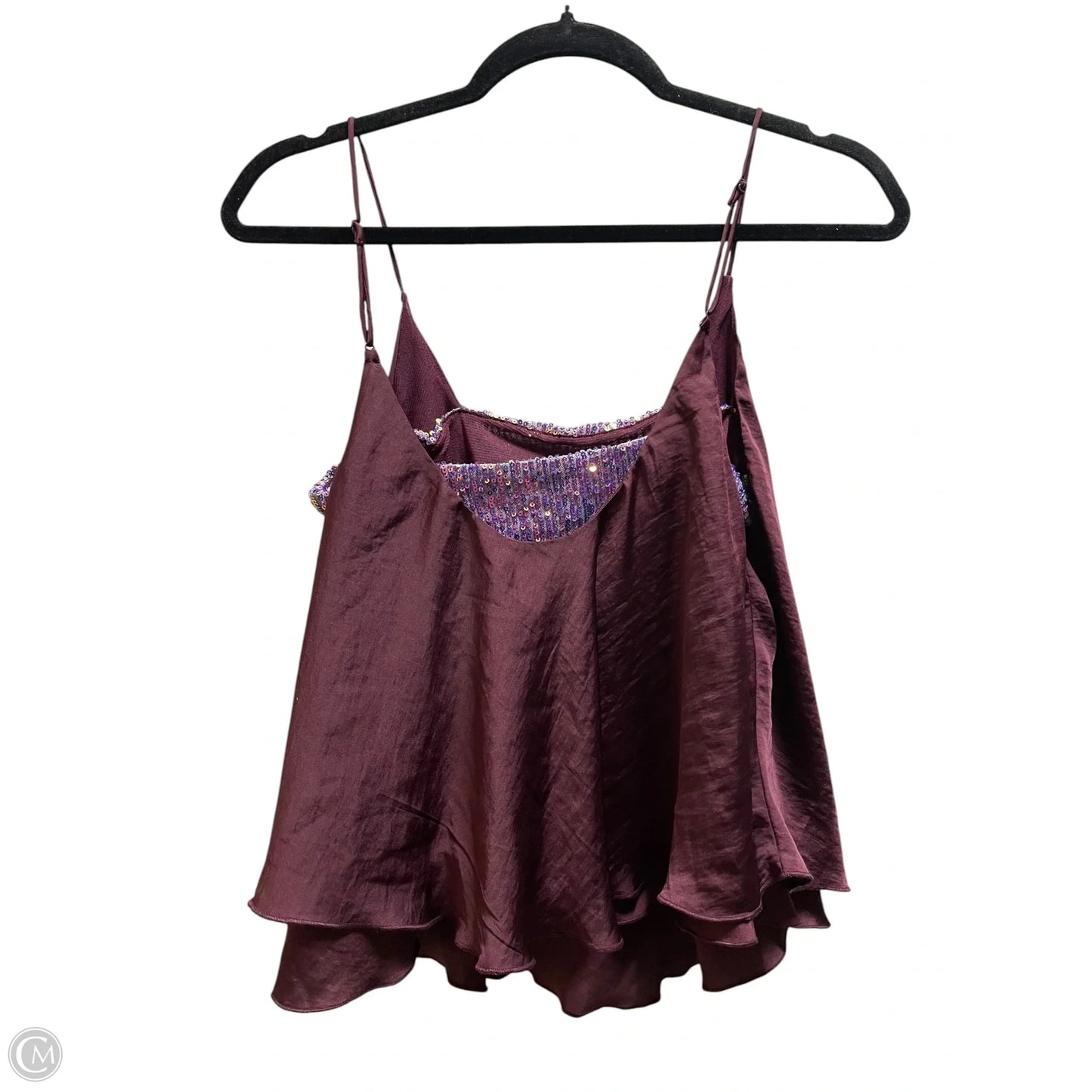 Top Sleeveless By Free People In Maroon, Size: S