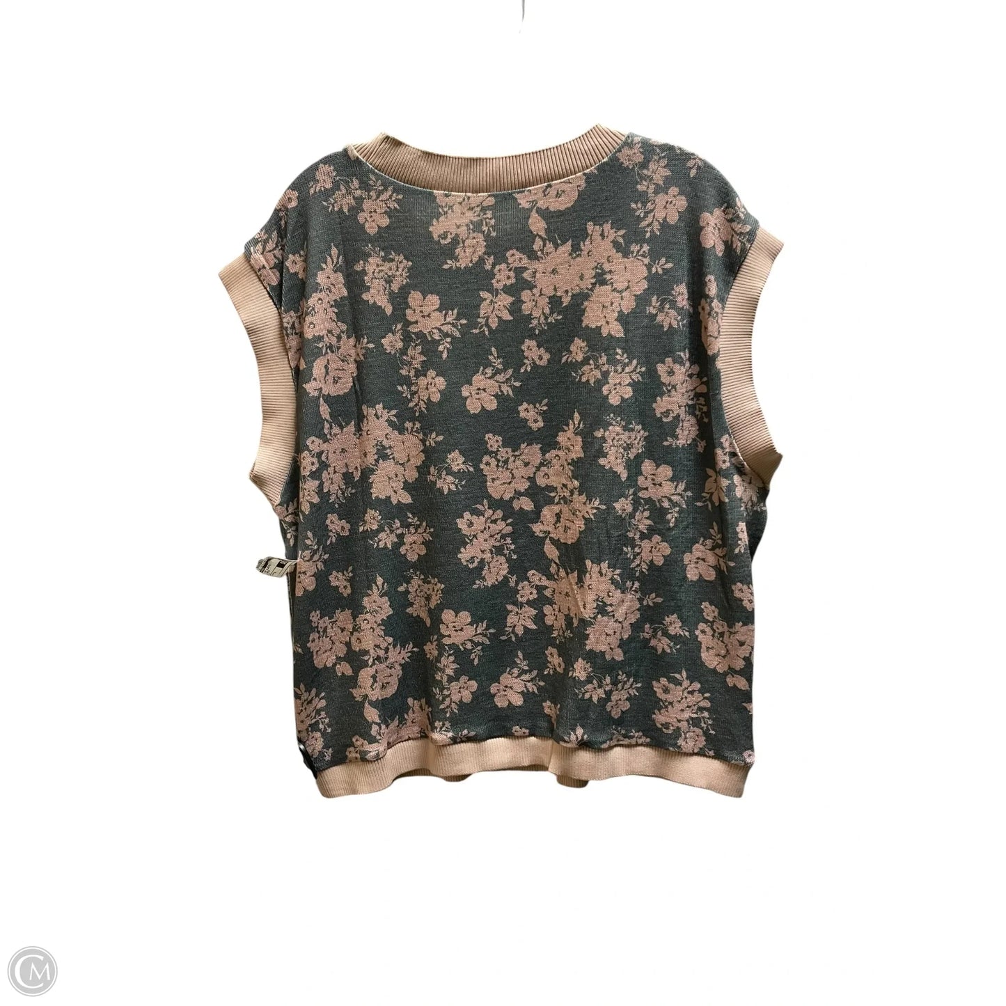 Top Sleeveless By Oddi In Green, Size: S