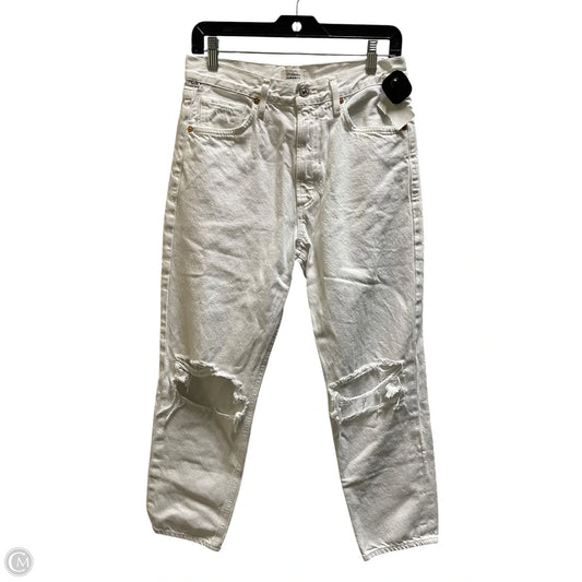 Jeans Straight By Citizens Of Humanity In White Denim, Size: 4