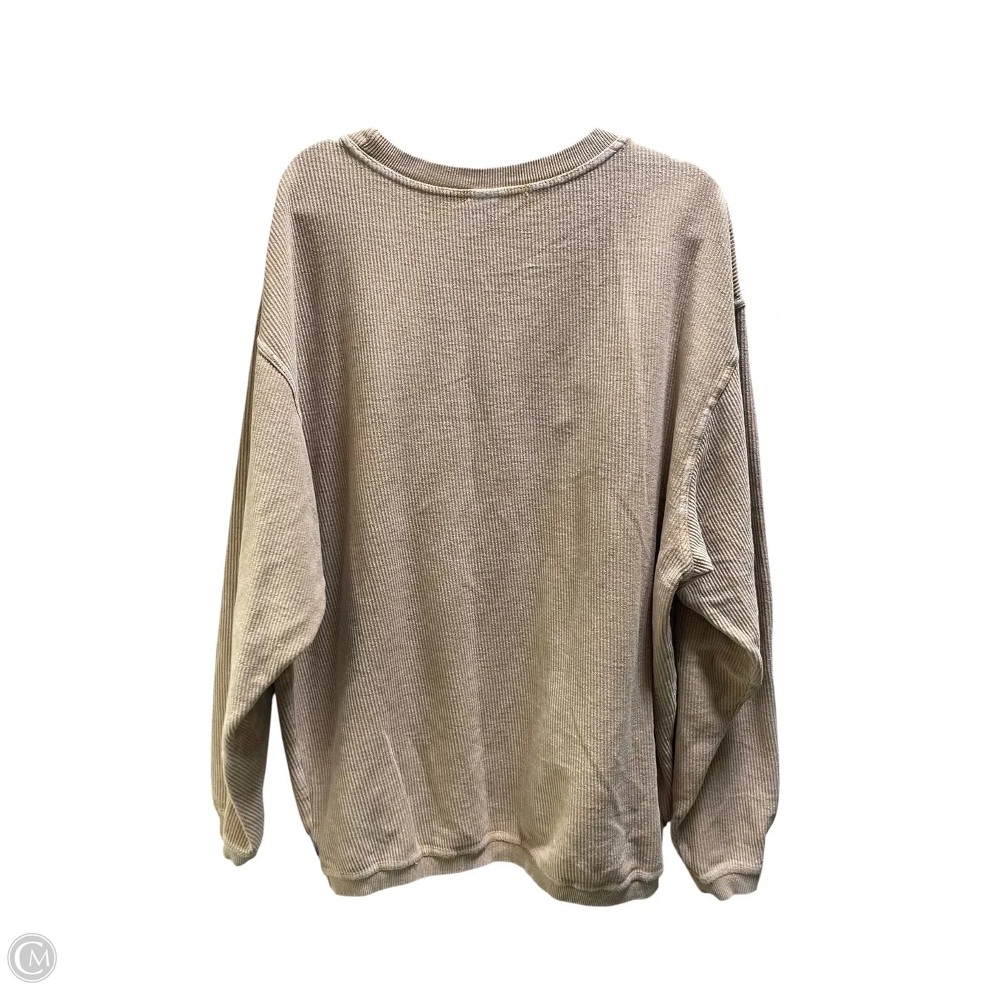 Top Long Sleeve By Chicka-d In Tan, Size: Xl