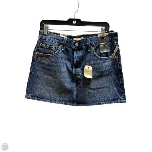Skirt Mini & Short By Levis In Blue Denim, Size: 10
