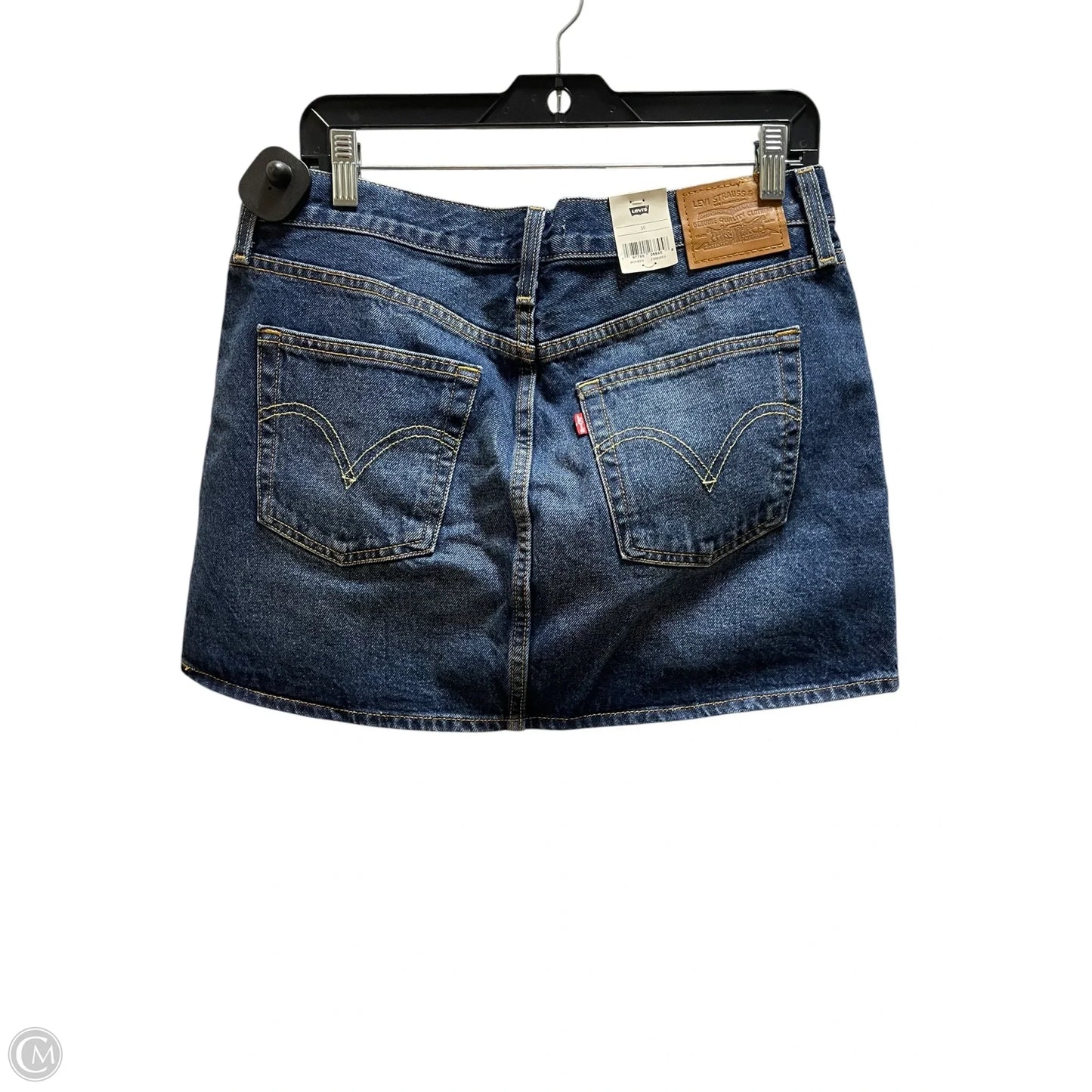Skirt Mini & Short By Levis In Blue Denim, Size: 10