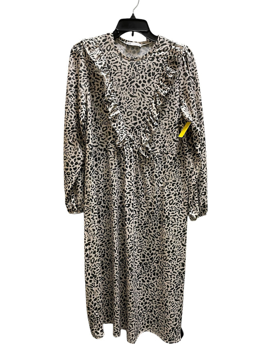 Dress Casual Midi By Zara In Animal Print, Size: S