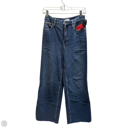 Jeans Wide Leg By Good American In Blue Denim, Size: 4