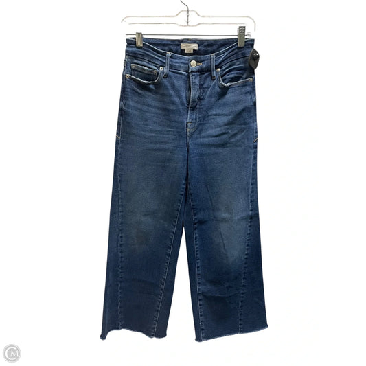 Jeans Wide Leg By Good American In Blue Denim, Size: 4