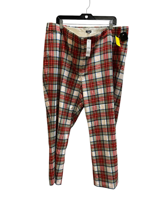 Pants Other By J. Crew In Plaid Pattern, Size: 20