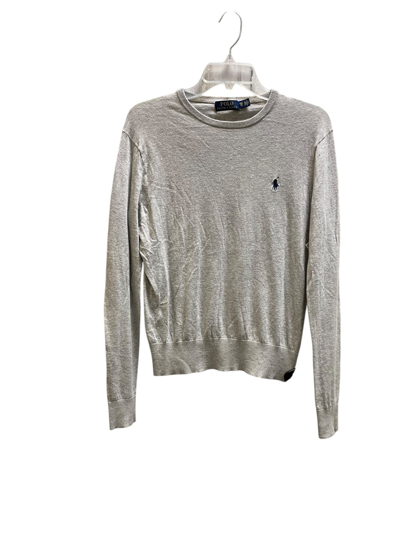 Top Long Sleeve By Polo Ralph Lauren In Grey, Size: Xs