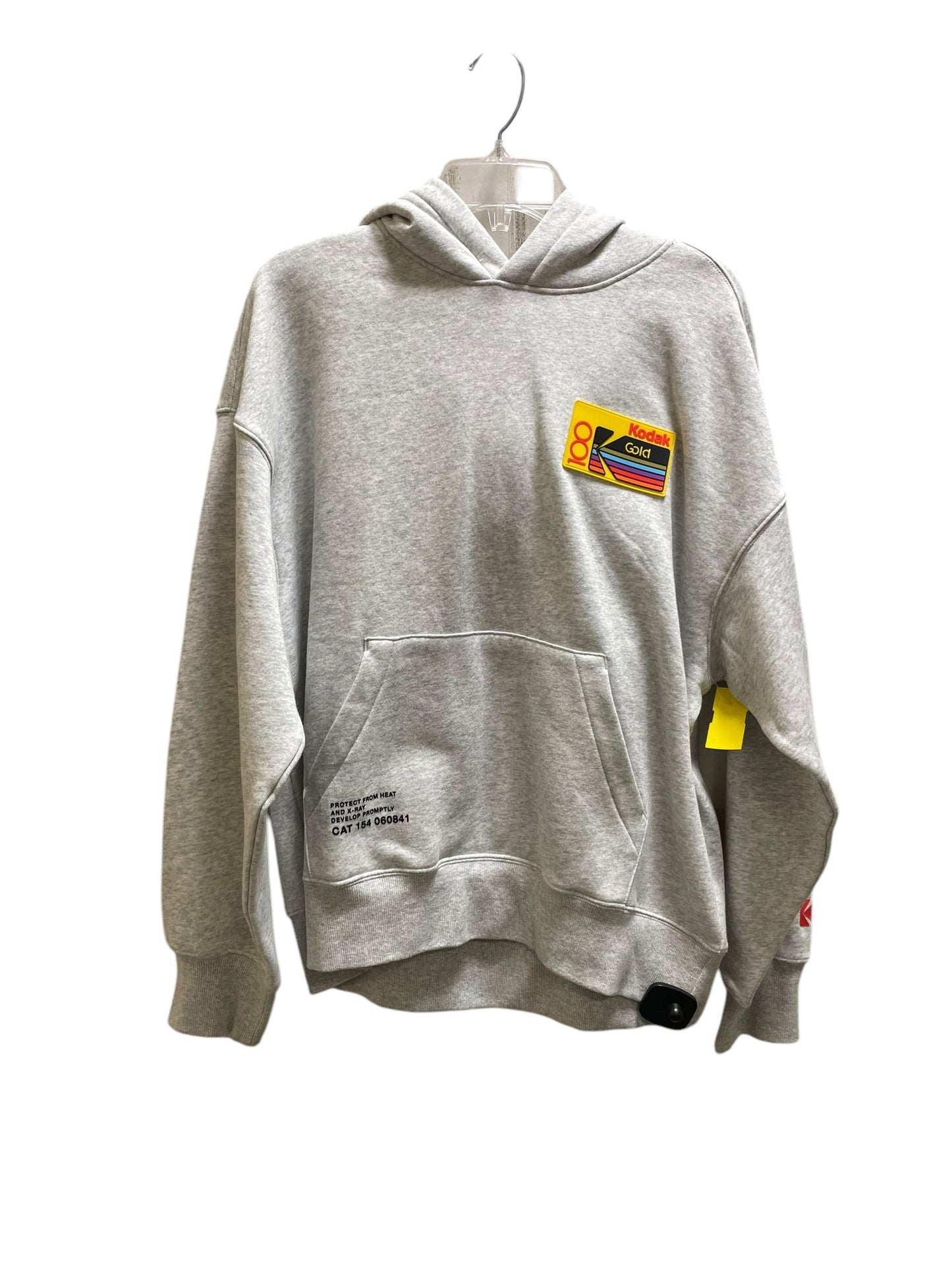 Sweatshirt Hoodie By H&m In Grey, Size: M