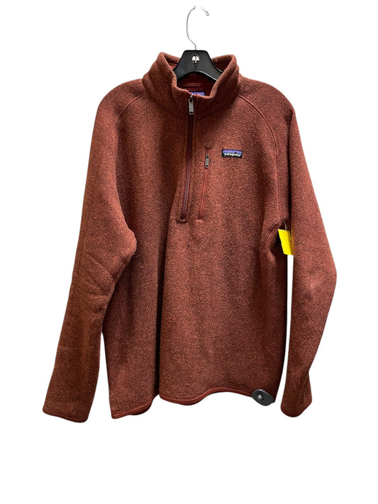 Sweatshirt Collar By Patagonia In Orange, Size: L