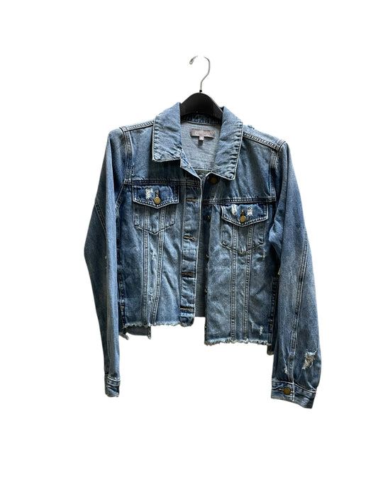 Jacket Denim By Clothes Mentor In Blue Denim, Size: M