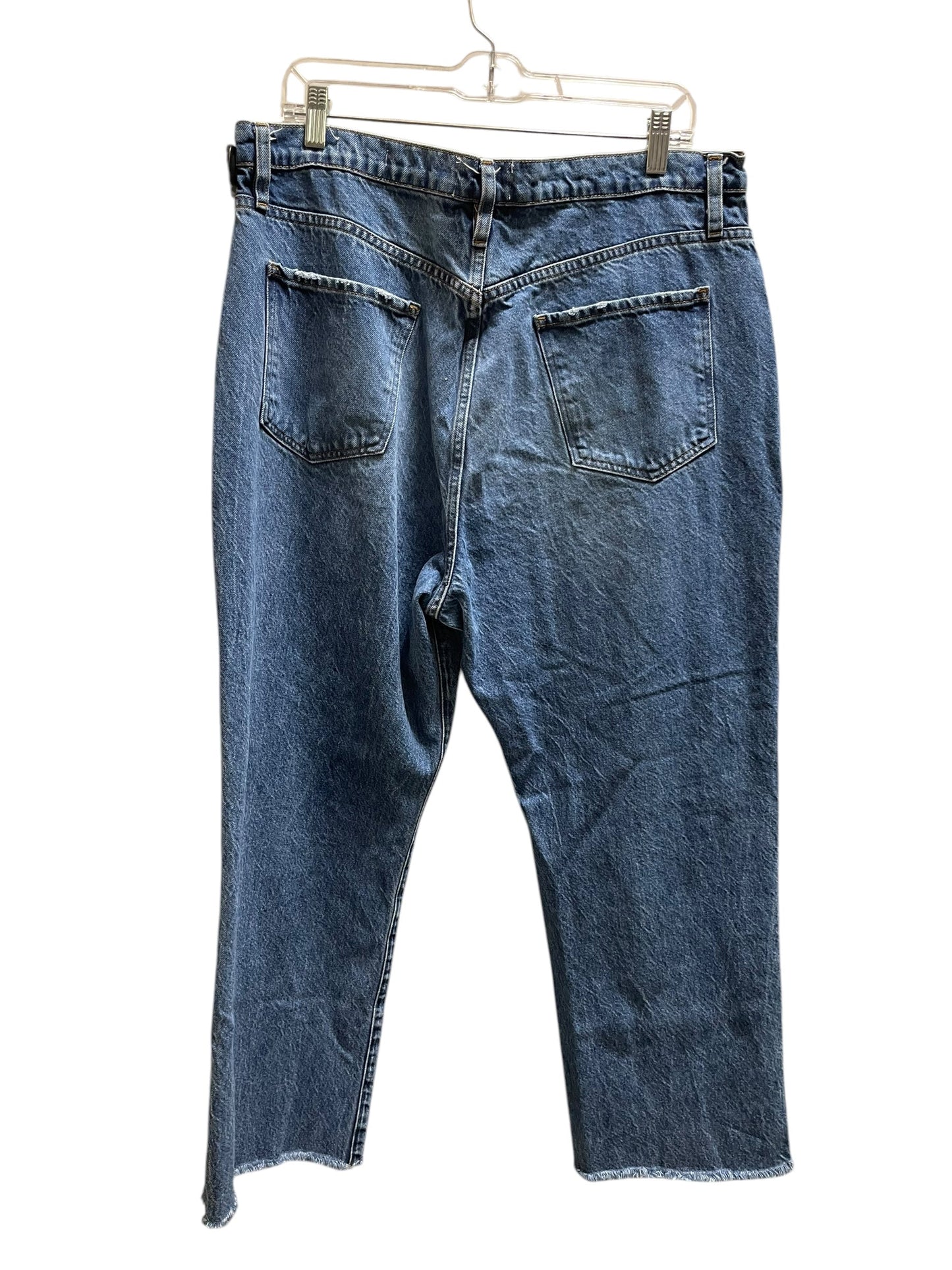 Jeans Boot Cut By Frame In Blue Denim, Size: 16