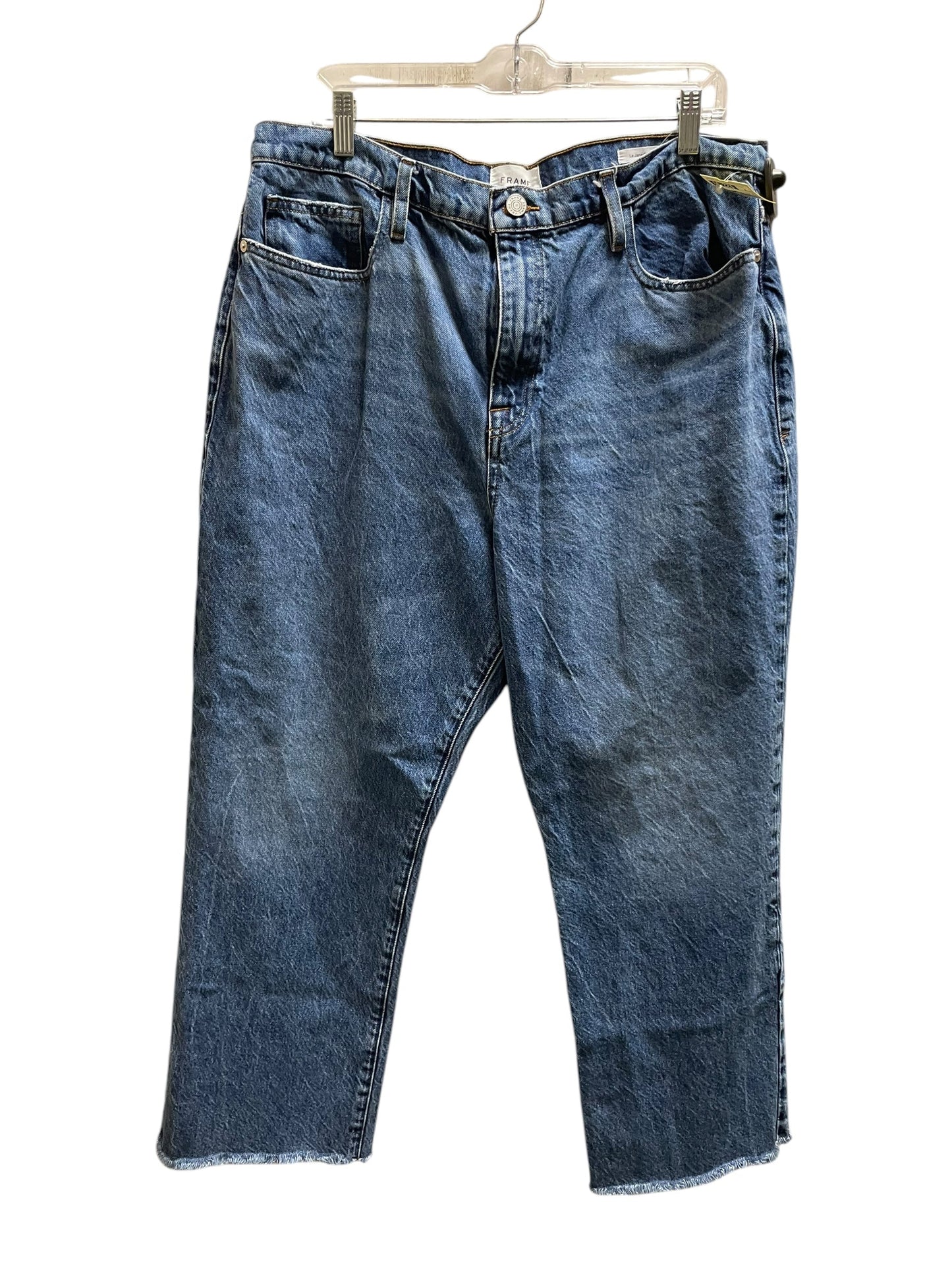 Jeans Boot Cut By Frame In Blue Denim, Size: 16