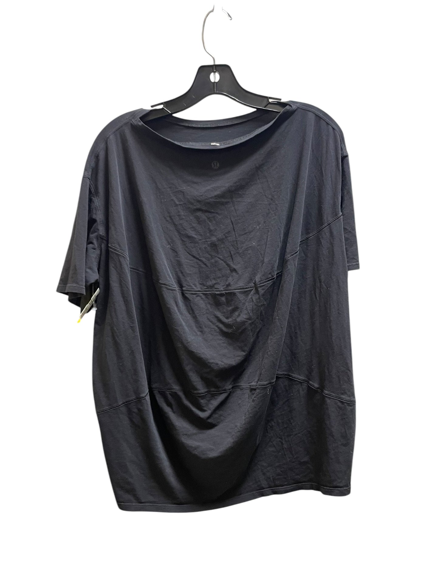 Top Short Sleeve By Lululemon In Black, Size: S