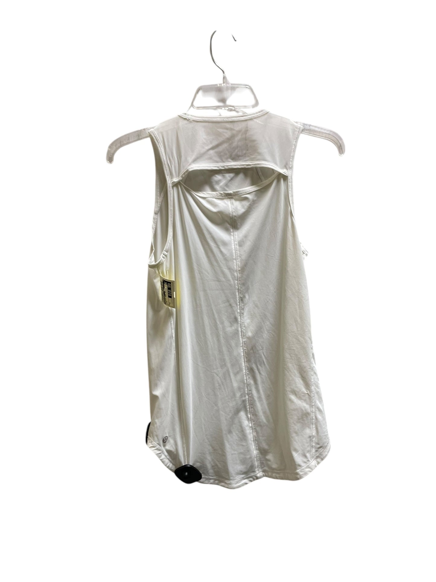 Athletic Tank Top By Lululemon In White, Size: S