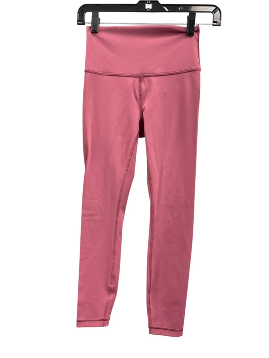 Athletic Leggings By Lululemon In Pink, Size: 4