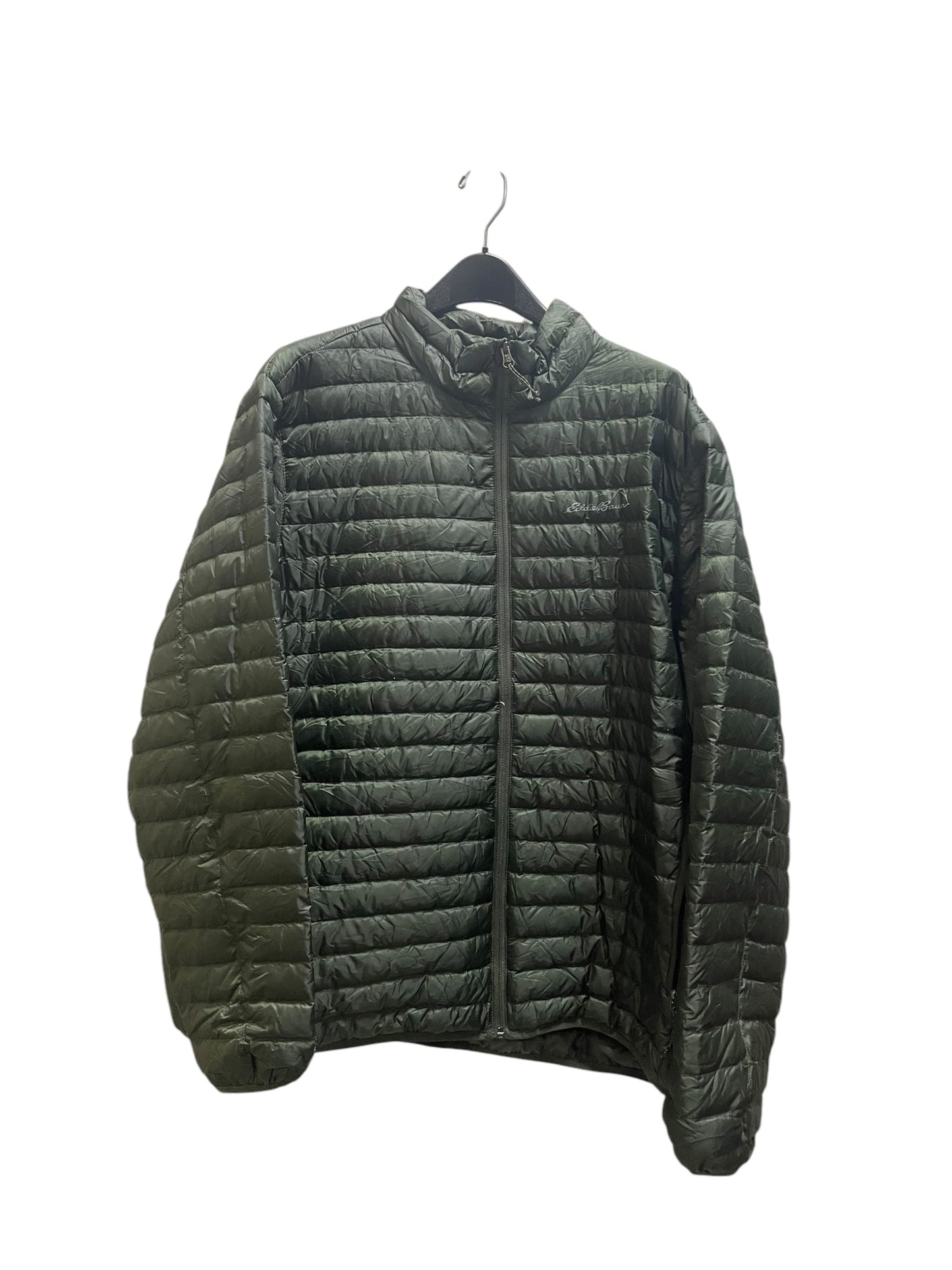 Jacket Puffer & Quilted By Eddie Bauer In Green, Size: 2x