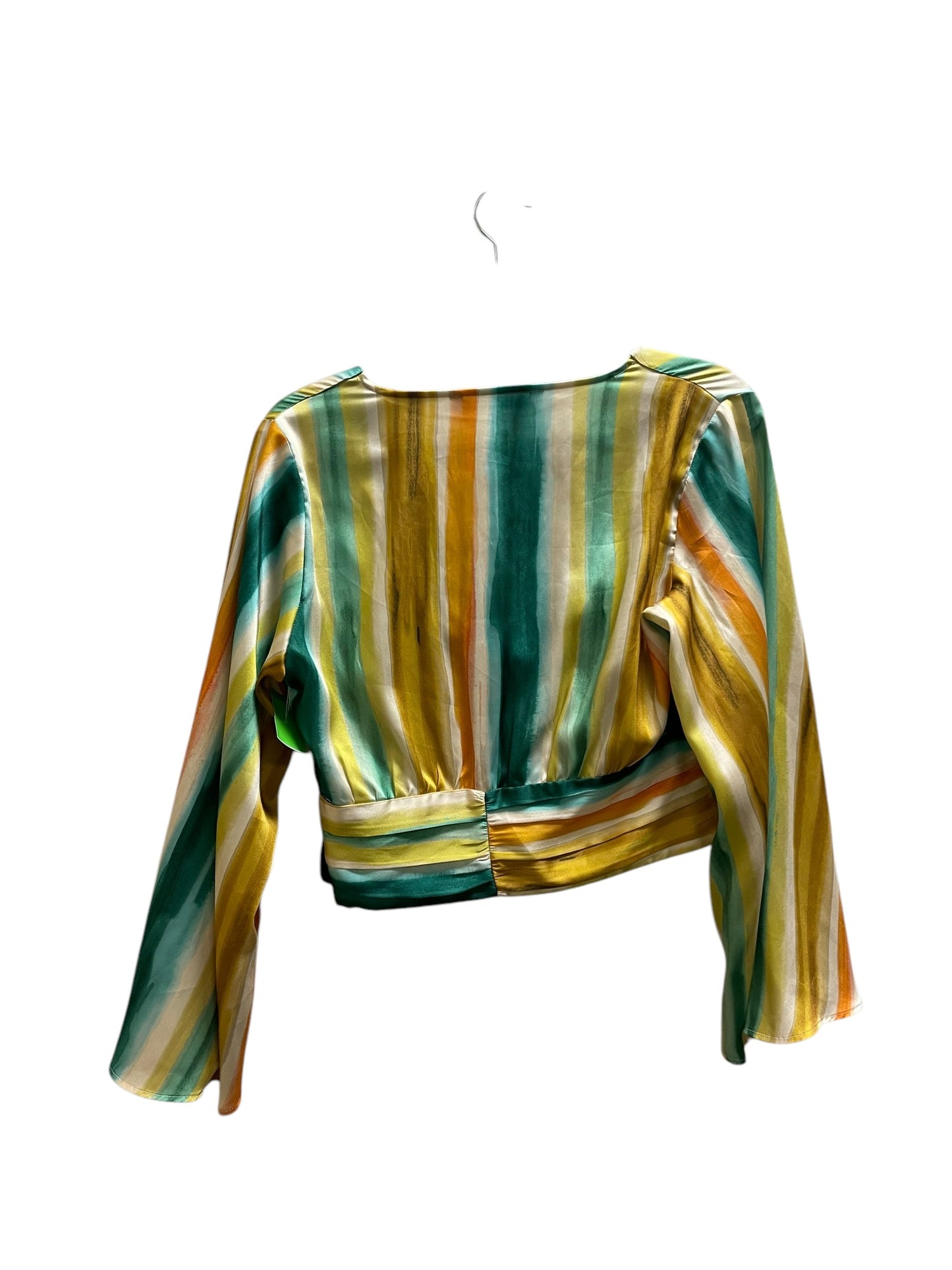 Top Long Sleeve By Zara In Multi-colored, Size: L