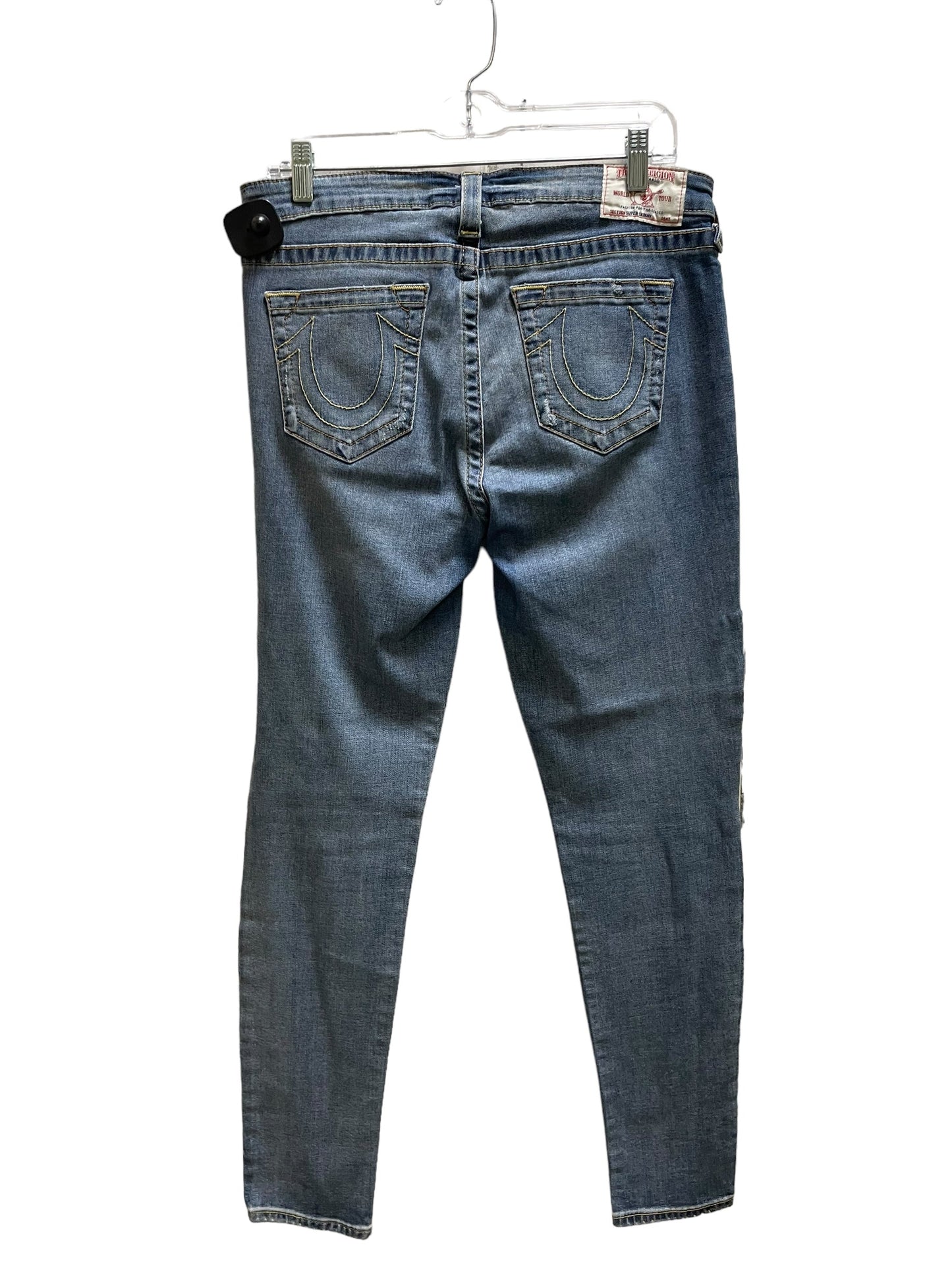 Jeans Skinny By True Religion In Blue Denim, Size: 14