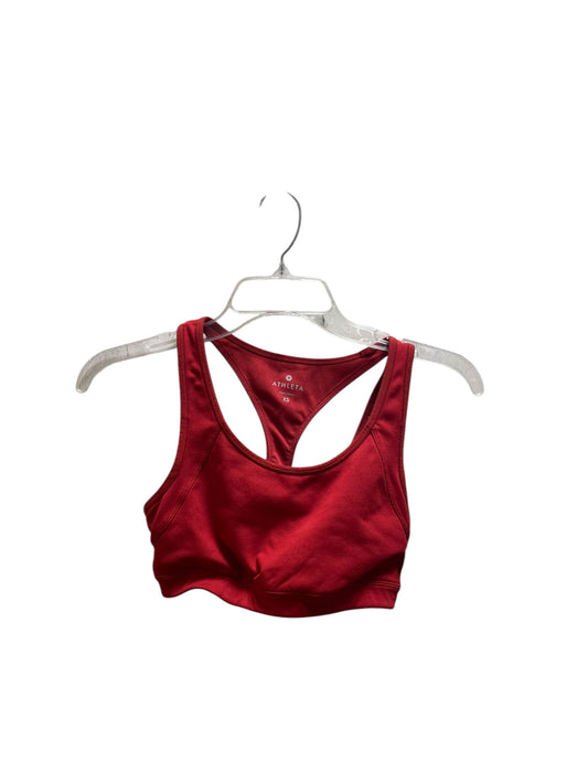 Athletic Bra By Athleta In Red, Size: Xs