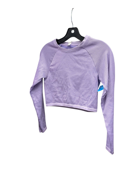 Athletic Top Long Sleeve Collar By Aeropostale In Purple, Size: L