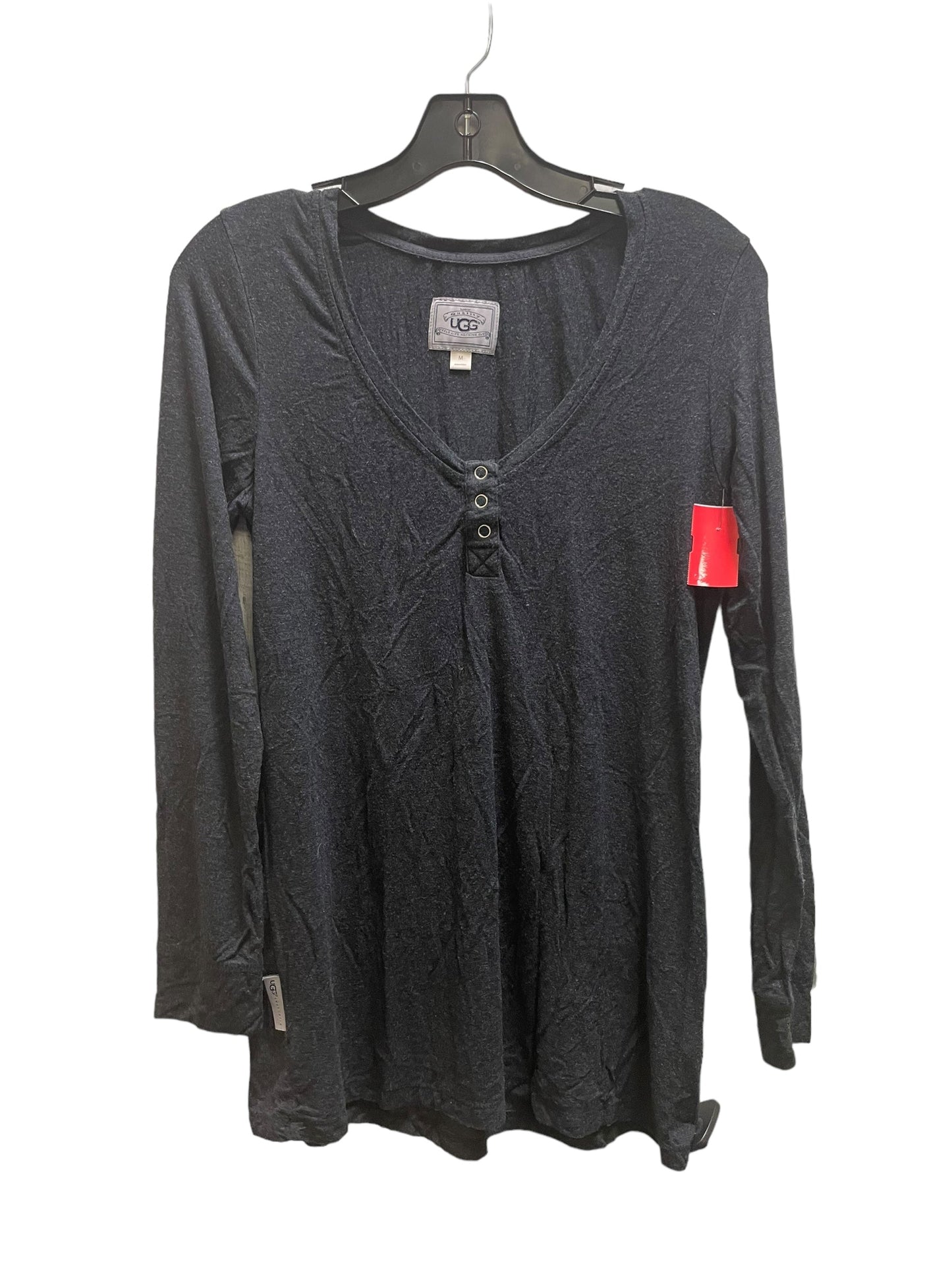 Top Long Sleeve By Ugg In Grey, Size: M