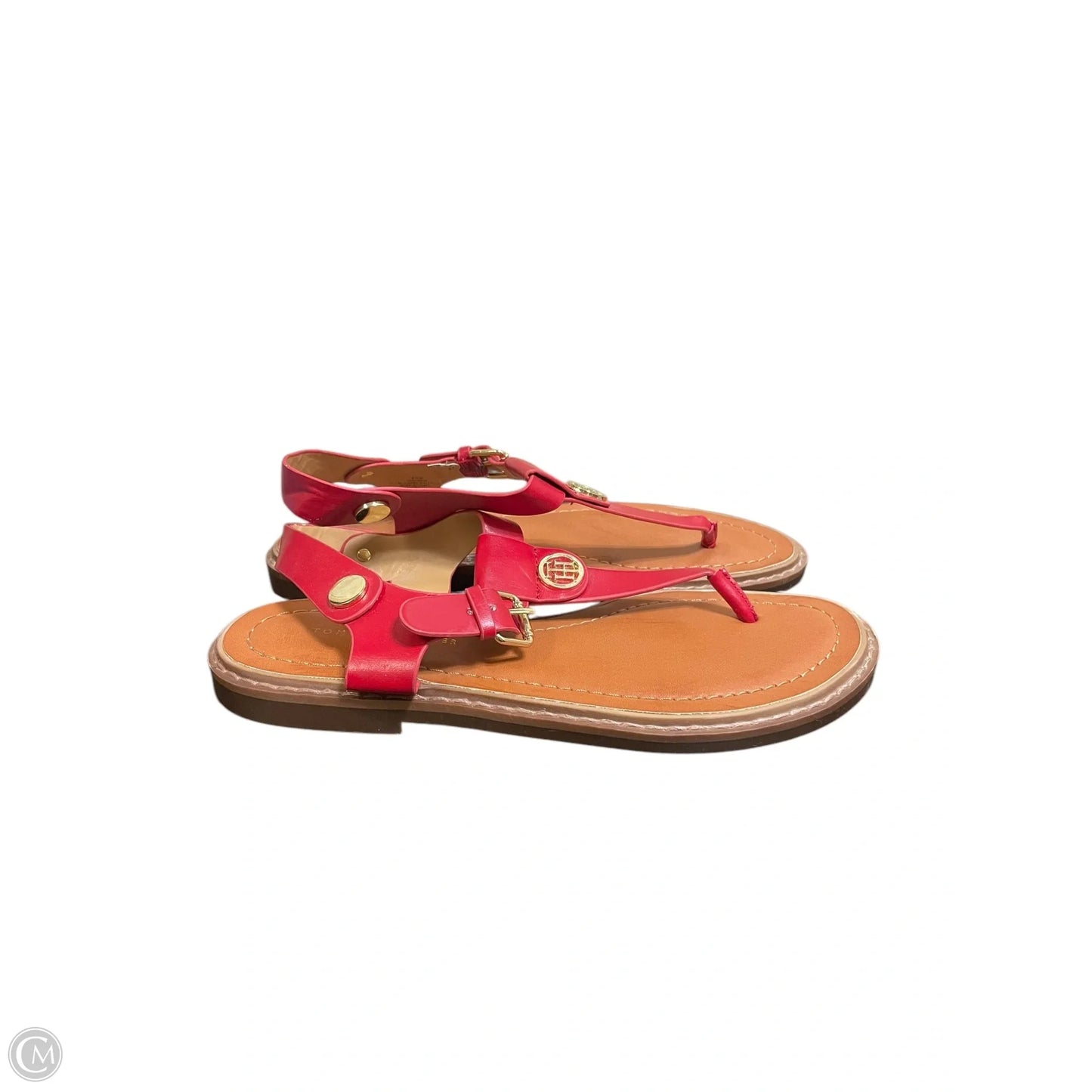 Sandals Flats By Tommy Hilfiger In Red, Size: 6.5