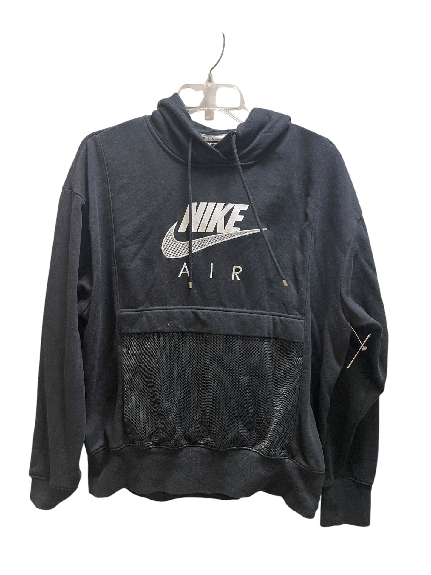 Athletic Sweatshirt Hoodie By Nike Apparel In Black, Size: M