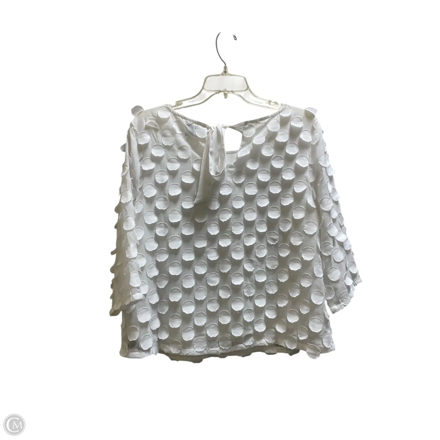 Top Long Sleeve By Anthropologie In White, Size: M