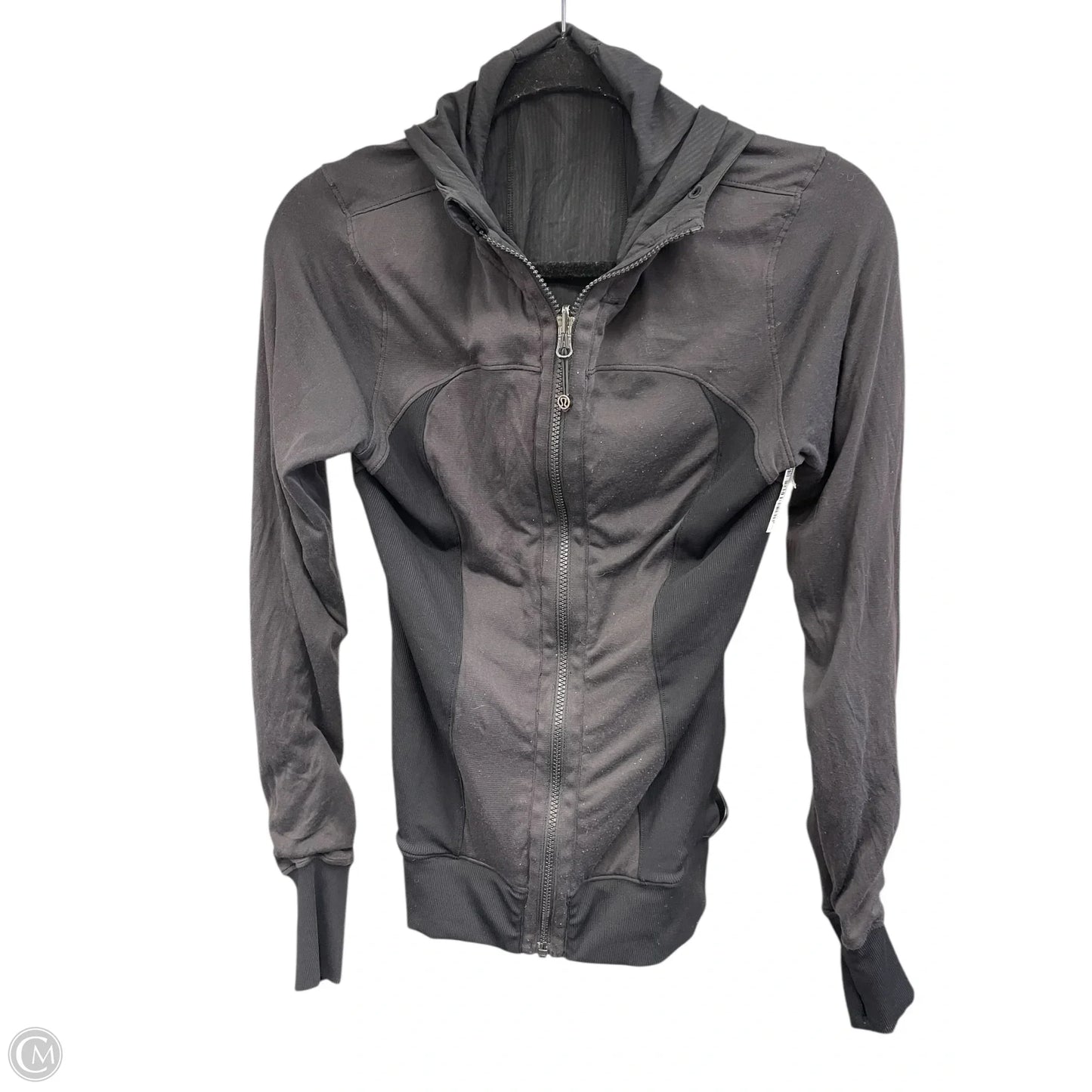 Athletic Jacket By Lululemon In Black, Size: 6