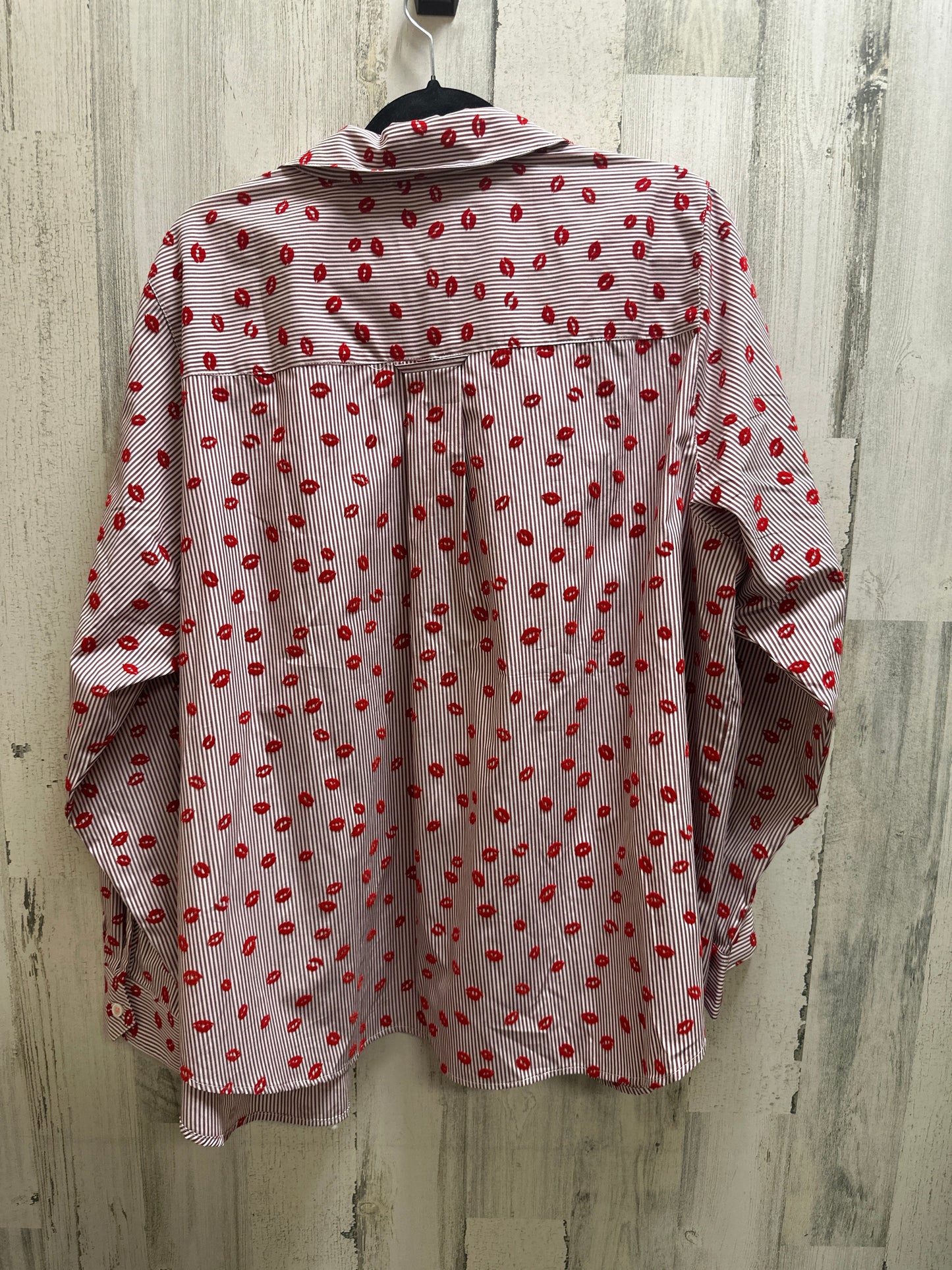 Red Top Long Sleeve Maeve, Size 4x