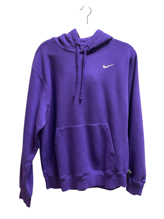 Sweatshirt Hoodie By Nike Apparel In Purple, Size: M