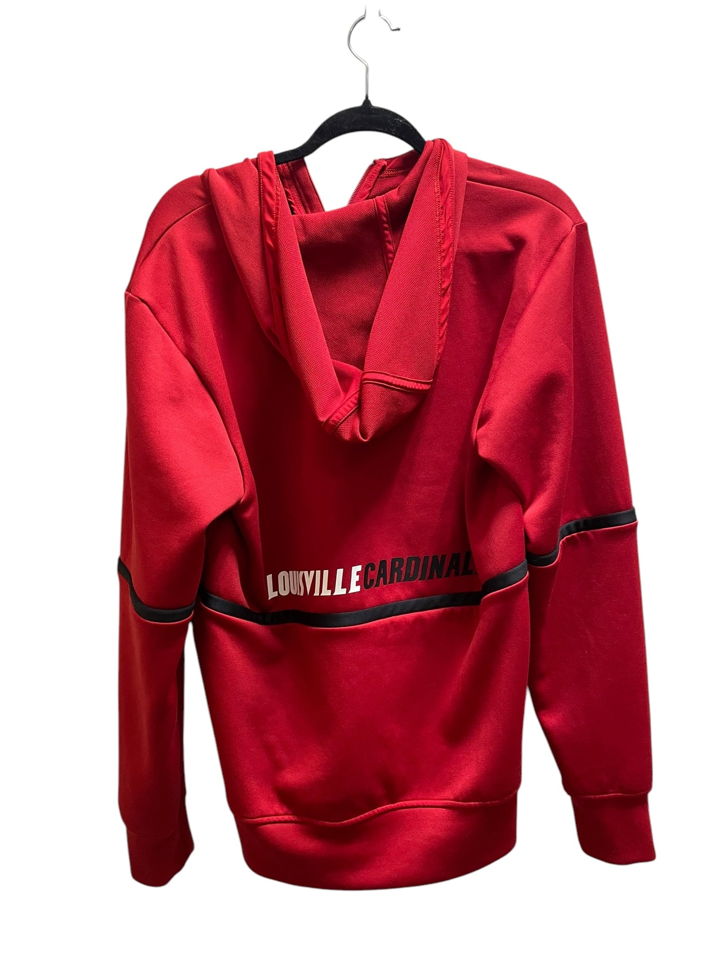 Athletic Jacket By Adidas In Red, Size: M