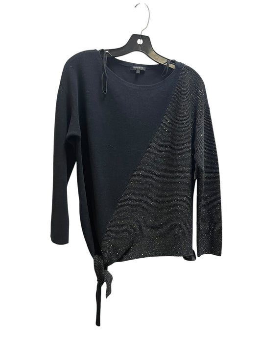 Top Long Sleeve By Lafayette 148 In Black, Size: S